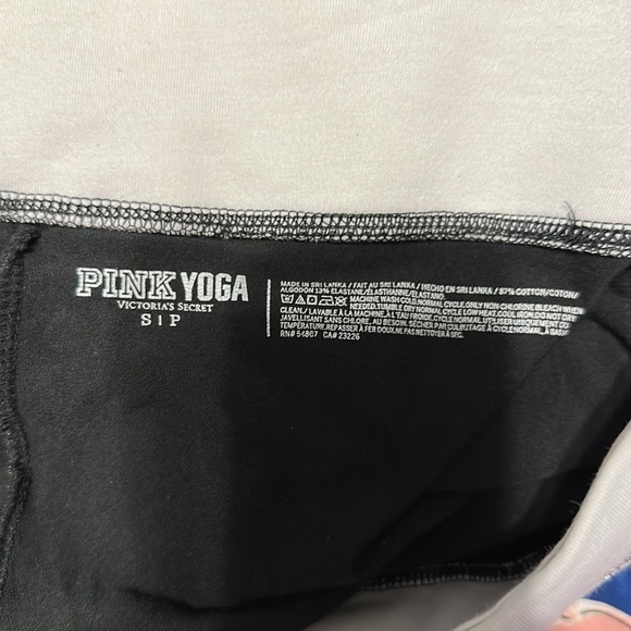 Victoria’s Secret Love Pink Classic Sparkle Aztec Vintage Yoga Pant Leggings - Picture 6 of 6